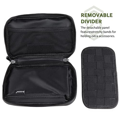 OZCHIN Smell Proof Bag Pocket Bag Activated Carbon Fiber 8'' x 5'' Portable Carry Pouch for Travel (Grey) - color: Grey