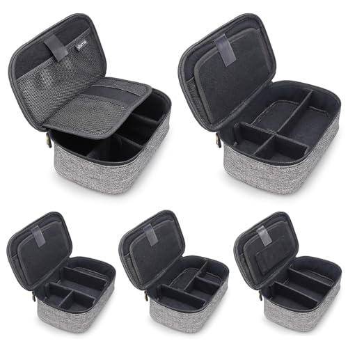 sisma Travel Electronics Organizer Small Carrying Case for Cables Phone Chargers USB Plugs Power Cords Earbuds Adapter Tech Accessories Pouch -Grey - color: Grey -1680D Oxford Fabrics