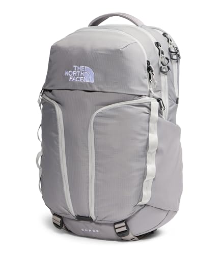 THE NORTH FACE Surge Commuter Laptop Backpack | Daypack With Water Repellent Finish, 16" Laptop Sleeve, Reflective Details - color: Stone Slab/Cumulus Cloud, size: One Size
