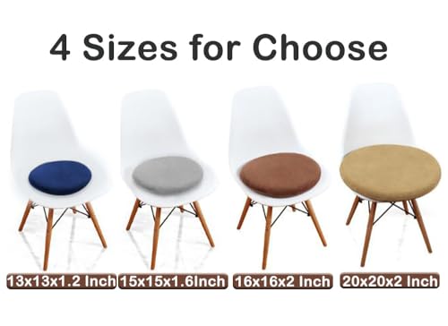 Sigmat Memory Foam Seat Cushion Anti-Slip Soft Round Stool Cushion Chair Pad 13 Inch Navy - color: Navy Blue, size: 13 Inch