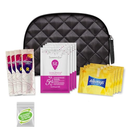 Convenience Kits International Women’s “On-The-Go” Feminine Care Travel Essentials Featuring: Popular Brands You Know and Trust - style: Feminine Care Kit