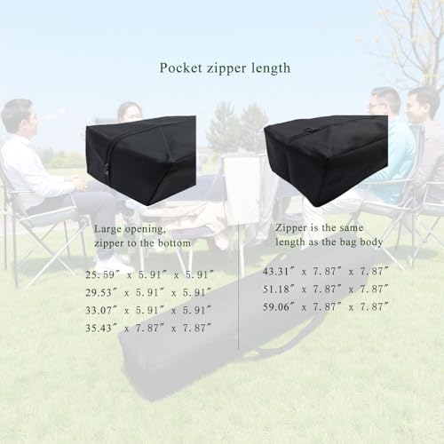 Heavy Duty Water-Resistant Duffle Organizer Bag - XL, 33" Lx5.9 Wx5.9 H - size: 33''(L)x5.9''(W)x5.9''(H)
