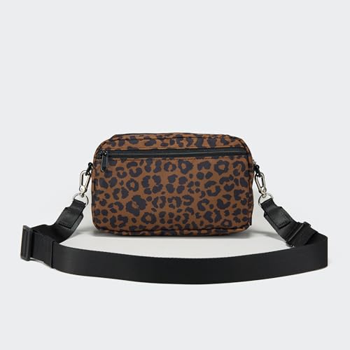 Pander Crossbody Sling Bag – Everyday Purse with Adjustable Strap, Perfect for Travel, Errands, and Daily Use - color: Midnight Leopard