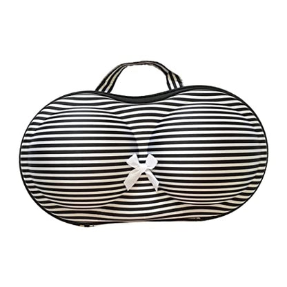 Portable Bra Bag with Net Bra Case Bra Organizer Portable Travel Bra Storage Box for Travel (Pattern 5).