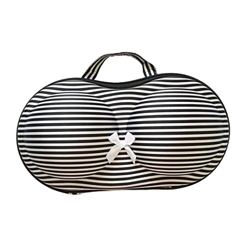 Portable Bra Bag with Net Bra Case Bra Organizer Portable Travel Bra Storage Box for Travel (Pattern 5).
