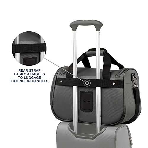 Travelpro Maxlite 5 Softside Lightweight Underseat Carry-On Travel Tote, Overnight Weekender Bag - color: Shdw Gry