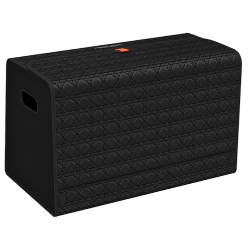 GMQ Car Trunk Organizer for SUV,Car Organizers and Storage with Collapsible Storage, Magnetic Lid Large Capacity for SUV, Truck, MPV (3D-Black, L-21.5×13×12.5 IN) - color: 3D-Black, size: L-21.5×13×12.5 IN