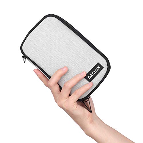 OZCHIN Smell Proof Bag Pocket Bag Activated Carbon Fiber 8'' x 5'' Portable Carry Pouch for Travel (Grey) - color: Grey