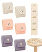 6PCS Mini Jewelry Travel Pouch, Foldable Jewelry Roll Bag with Buckle for Journey Rings Necklaces Earrings