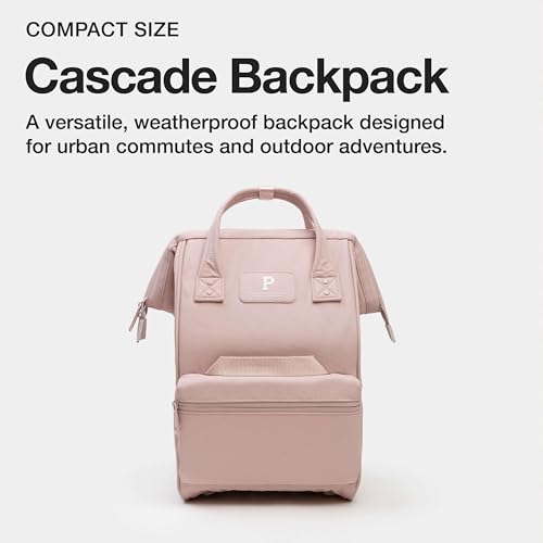 Portland Gear Cascade Compact Backpack, Weatherproof Construction, Perfect for Daily Use and Travel, Padded Laptop Sleeve and Adjustable Straps, 13.5L, Blush - color: Blush