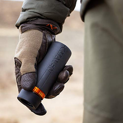 Maven CM.1 8x32mm Monocular | Compact, Waterproof, 8X Magnification, Fully Multi-Coated Optics, Grey/Orange Design, Lightweight & Portable for Hiking, Birdwatching & Outdoor Use
