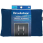 Brookstone Travel Blanket - 2-in-1 Super Soft Fleece Lightweight Throw Blanket with Carrying Pouch, Airplane & Car Travel Essentials, Blue Foot Pocket - color: Blue Foot Pocket