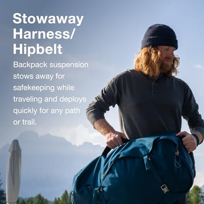 Osprey Farpoint 55L Men's Travel Backpack, Black - color: Black, size: 55L