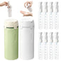 4-in-1 Travel Dispenser Bottle Refillable, 2026 New 4 Pack 30ML Travel Bottles for Toiletries, Leak Proof Travel Size Containers, Shampoo and Conditioner Bottles (Green+White) (Green+White) - color: Green+white