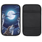 Car Handrail Box Cushion Full Moon Howling Wolf, Anti Slip Center Console Cover, Universal Fit for Cars, Trucks, SUVs - color: Picture (72)