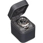 ROTHWELL Single Watch Travel Case | Compact PU Leather Protective Box with Microsuede Interior | Fits Watches & Smartwatches Up to 55mm (Carbon) - color: Carbon