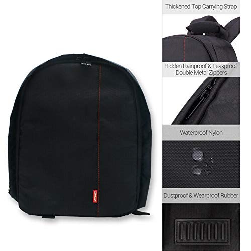 Waterproof SLR/DSLR Camera Backpack Shoulder Bag Travel Case For Canon Nikon Sony Digital Lens Medium - color: Black, size: Medium