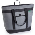 Jumbo Insulated Cooler Bag (Gray) with HD Thermal Insulation - Premium, Collapsible Soft Cooler Makes a Perfect Insulated Grocery Bag, Food Delivery Bag, Travel Insulated Bag, or Beach Cooler Bags - color: Gray