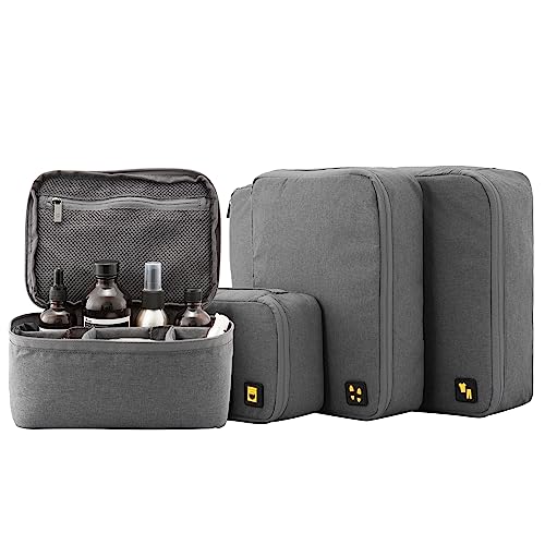 LEVEL8 4 Set Packing Cubes Travel Luggage Packing Organizers
