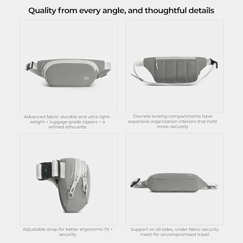 Travelon Anti-Theft The Voyages Waist Pack - color: Granite