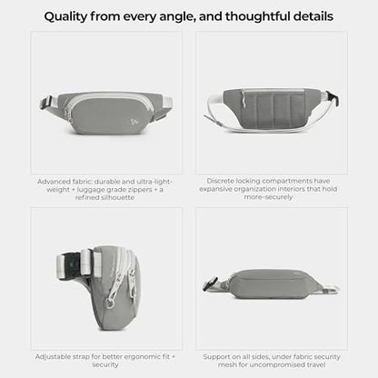 Travelon Anti-Theft The Voyages Waist Pack - color: Granite