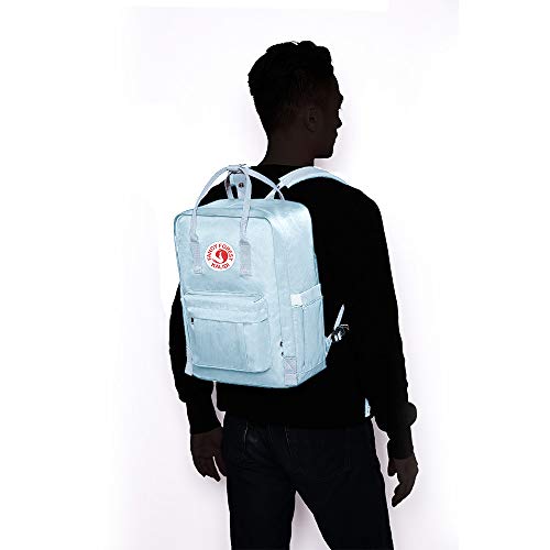 KALIDI Casual Laptop Backpack 15 Inches Classic Camping Rucksack Travel Outdoor Square Daypack College Hiking Gym Bag, Sky Blue - color: Sky Blue