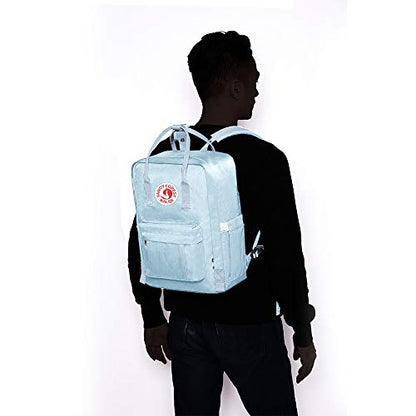 KALIDI Casual Laptop Backpack 15 Inches Classic Camping Rucksack Travel Outdoor Square Daypack College Hiking Gym Bag, Sky Blue - color: Sky Blue