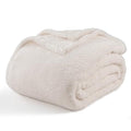 Berkshire Blanket Classic Extra-Fluffy™ Plush Throw Blanket, Soft Fuzzy Fluffy Long Hair Throw Blanket for Couch Sofa Bed, Cream, 50x60 Inches - color: Cream, size: Throw/Throw XL