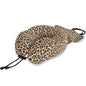 ALAZA Memory Foam Travel Pillow with Snap Clip Animal Leopard Print Geometric Brown Neck Pillow for Airplane Travel Kit, Soft Comfortable and Washable