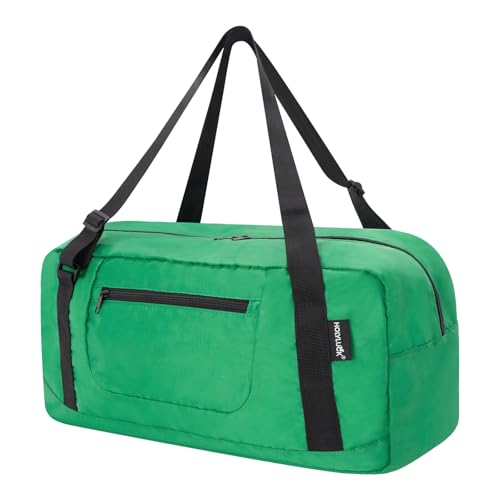 HOLYLUCK Foldable Travel Duffel Bag For Women & Men Luggage Great for Gym - Kelly green - color: Kelly Green, size: 30L