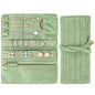 Tondiamo 1 Pcs Velvet Jewelry Roll Luxury Travel Jewelry Case for Ring Necklace Earring Bracelet Storage Bag Women Bridesmaid Gift (Sage Green) - color: Sage Green