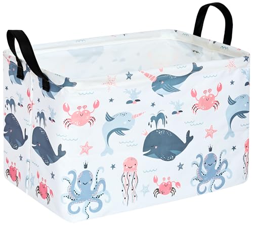 MAIZMZ Baby Storage Basket Cute Gifts Basket Toys Organizer Waterproof Kids Hamper Nursery Bins Women Storage Cube for Home/Dorm/Kitchen/Pet/Office/Closet/Shelf/Room Decor - color: M-UP006