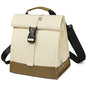 SUNNY BIRD Insulated Lunch Bag Rolltop Lunch Box Medium Lunch Cooler Tote for Women, Girls, Teens and Adults (White) - color: White