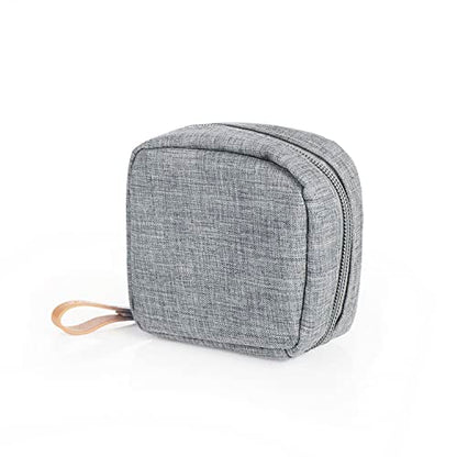 Hekyip Mini Cosmetic Bag, Travel Makeup Pouch, Portable Waterproof Cosmetic Pouch for Girls Women, Mini (Mini Gray) - color: Mini Gray