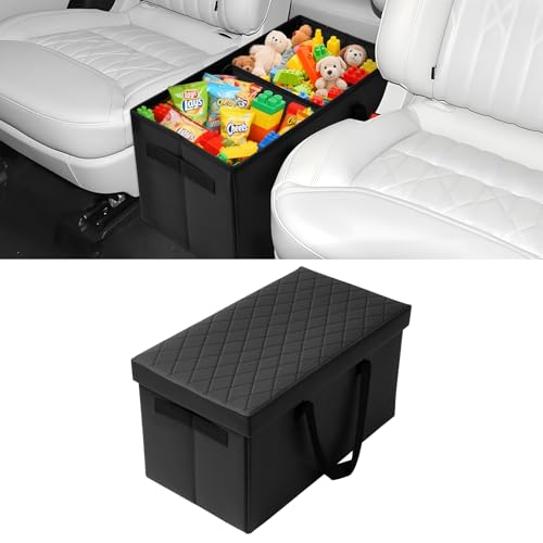 Shademax Car Seat Organizer for Ford Explorer 2020-2025 2026 Accessories, Explorer Backseat Organizer Car Console Organizer for Kids Toys, Baby Supplies, Dog Toys, Snack Organizer, Travel Storage Box - size: For Ford Explorer 2020-2026
