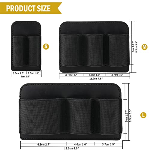 VIPERADE PL6 Tactical Modular EDC Organizer, Elastic Insert Pouch Panel with Hook Backed Accessories Holder, Attachment for Backpack, Tactical Vest, Bag - color: 2pcs, M