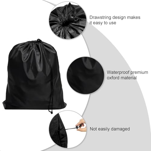 8-Pack Drawstring Bags with Toggle, Durable Nylon Backpack, Cinch Sack and Ditty Pouch for Gym, Sports, Travel, and Daily Use - size: 9 x 12 Inch