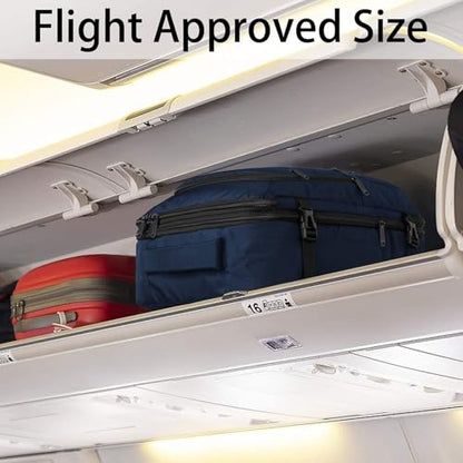 Vancropak 35L Traveling Backpack, Airplane Approved Travel Carry on Bag hand luggage, Water Resistant Lightweight Luggage Suitcase Backpack Overnight Weekender Business Daypack Bag for Men Women, Blue - color: Blue, size: Large