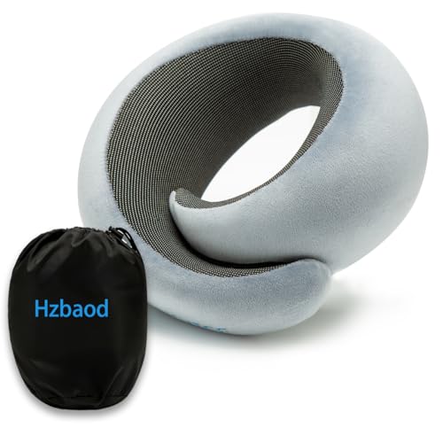 U Shape Travel Pillow - Memory Foam Neck Pillow for Ultimate Support & Comfort - Perfect for Travel, Airplane, Car, and Home Use - Ideal Travel Accessory - color: Blue