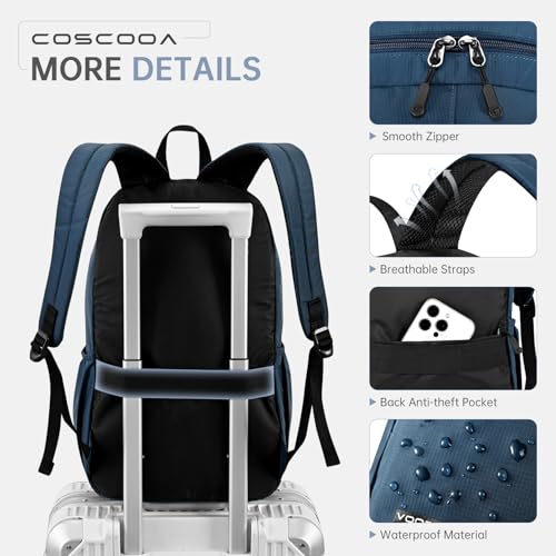 17x10x9 Personal Item Bag United Airlines,Small Carry On Backpack 20L,Flight Approved Underseat Travel Luggage Bag, Mochila de Viaje,Cabin Size Lightweight Travel Backpack - color: Black