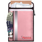 ROLOWAY Fireproof Document Bag (15 x 11 inch) with 2 Pockets & Waterproof Zipper, Fireproof Money Bag, Fire Safe Bag with Reflective Strip, Fireproof Envelope for Cash, Legal Documents Safe (Pink) - size: 15 x 11 inch, style: Fireproof Bag (Lovey Rose)