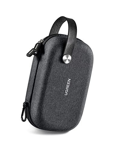 UGREEN Electronics Organizer Travel Case Cable Organizer Bag Waterproof Portable Storage Pouch for Charger, Cables, USB Flash Drive, Power Bank, Memory Card, Travel Accessories Black