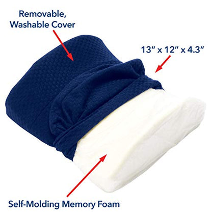 Carex Lumbar Support Pillow - Office Chair Back Support, Back Cushion and Lower Back Pillow - Desk Chair Back Support
