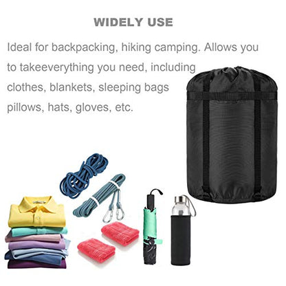 Compression Stuff Sack, 24L/36L/46L Sleeping Bags Storage Stuff Sack Organizer Waterproof Camping Hiking Backpacking Bag for Travel - Great Sleeping Bags Clothes Camping - color: 46L 2-PACK