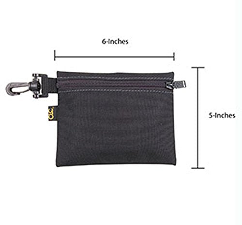 CLC Custom Leathercraft 1100 Multi-Purpose Clip-on Zippered Poly Bags, 3 Pack