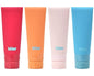 Bliss Travel Bottles Set - 4/7/10 Piece TSA Approved Leak-Free Refillable Travel Size Toiletries Containers for Skincare, Lotion, Shampoo, and Conditioner, 4pc Silicon Amalfi Vibes