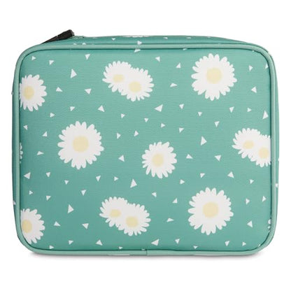 PackIt(R) Freezable Classic Lunch Box, Daisy Sage, Built with EcoFreeze(R) Technology, Collapsible, Reusable, Zip Closure With Zip Front Pocket and Buckle Handle, Designed for Fresh Lunch On the Go - color: Daisy Sage