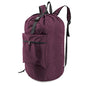 BeeGreen Laundry-Bag-Backpack-Heavy-Duty, Burgundy Nylon Drawstring Portable Laundry Backpack Foldable Extra Large Dirty Clothes Travel Bag College Dorm Apartment Essentials - color: Maroon, style: With Front Zipper Pocket