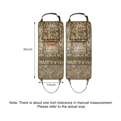 MYDAYS 2 Pack Tactical Seat Back Gun Rack, Camo Front Seat Organizer With Molle Panel Vehicle Holder for Hunting Rifles/Shotguns (Camo2) - color: Camo2