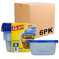 Glad GladWare Medium Rectangle Food Storage Containers with Lids, BPA Free Plastic for Soups Salads and Meal Prep, Airtight Leak Resistant, Microwave Dishwasher Freezer Safe, 24 Oz, 5 Count - 6 Pack - size: 24 oz - 30 Ct, style: Rectangle
